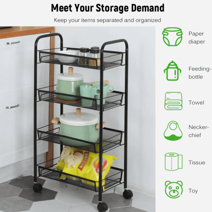 The Trammy Rolling Cart Trolley | Furniture | Waseeh Pakistan