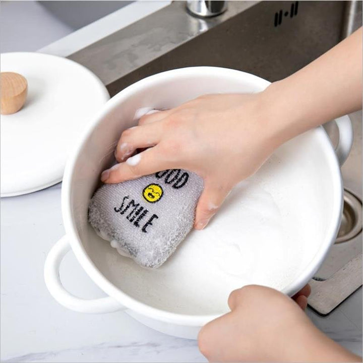 Thick Smiley Face Sponge | kitchen item | Waseeh Pakistan