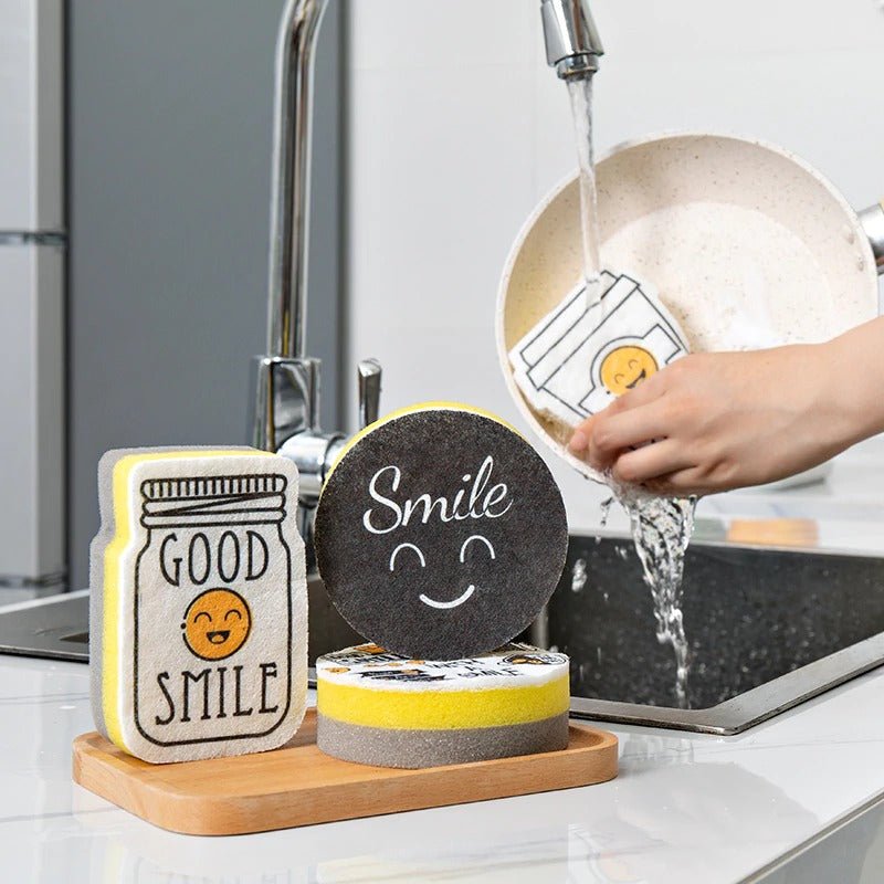 Thick Smiley Face Sponge | kitchen item | Waseeh Pakistan