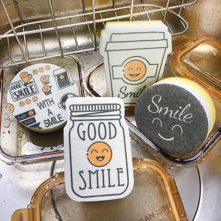 Thick Smiley Face Sponge | kitchen item | Waseeh Pakistan