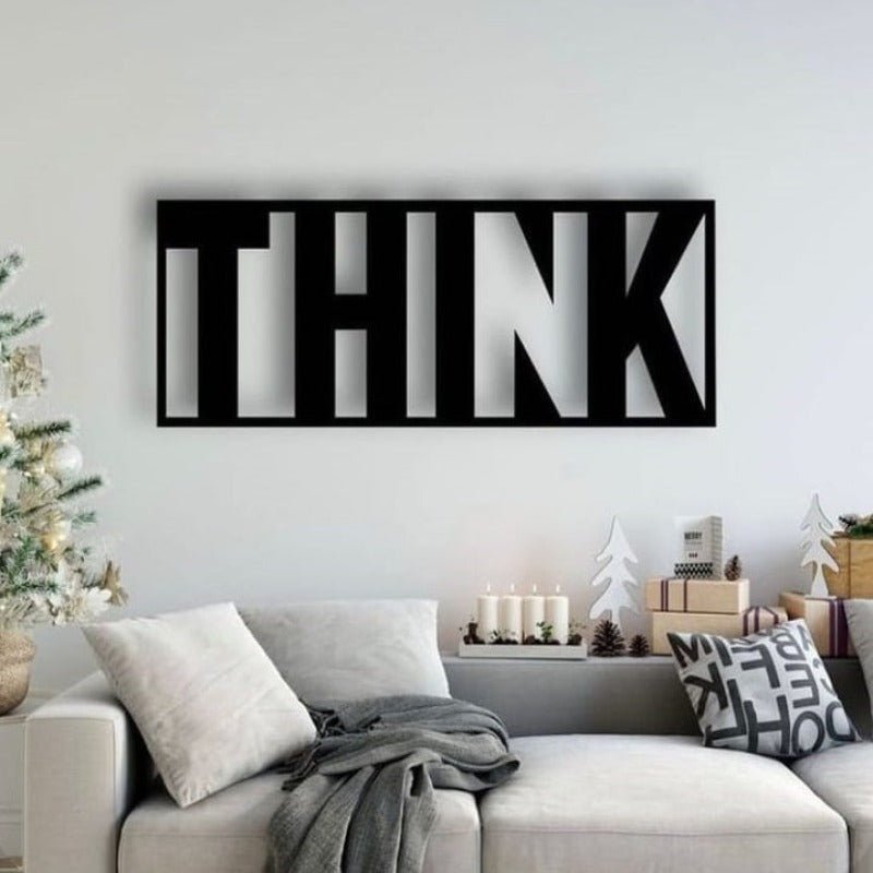 "Think" Motivation Wall Caption Lounge Bedroom Decor | Furniture | Waseeh Pakistan