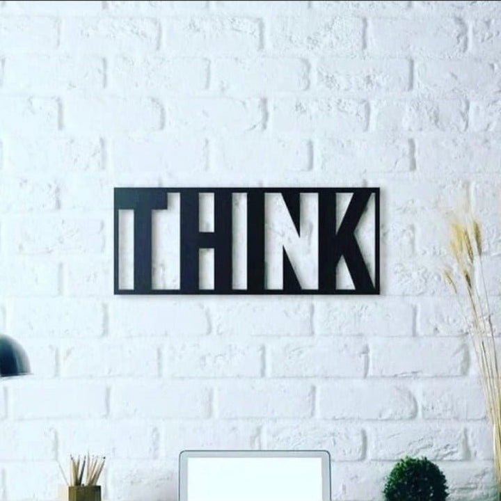"Think" Motivation Wall Caption Lounge Bedroom Decor | Furniture | Waseeh Pakistan
