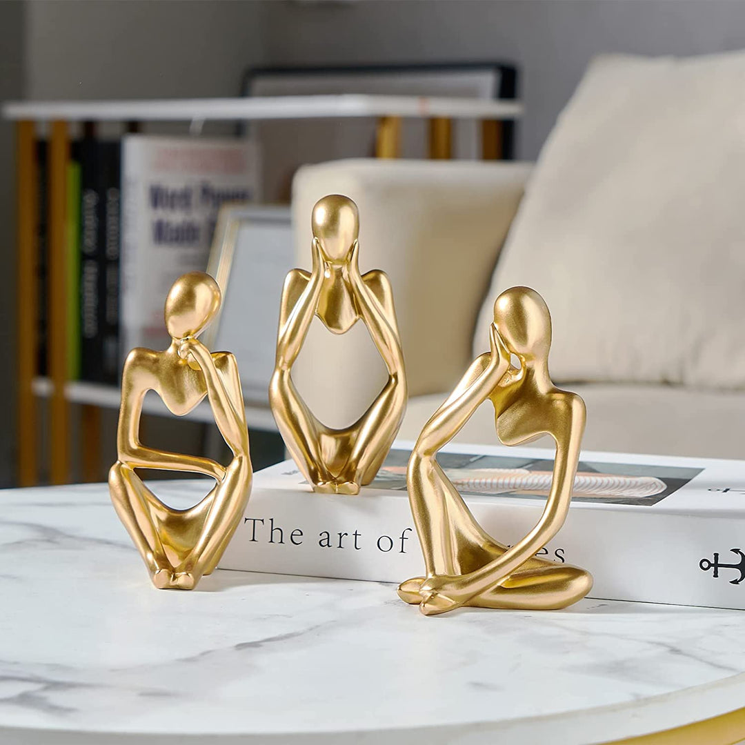 Thinker Men sculpture Decor (set of 3) | Home Décor | Waseeh Pakistan