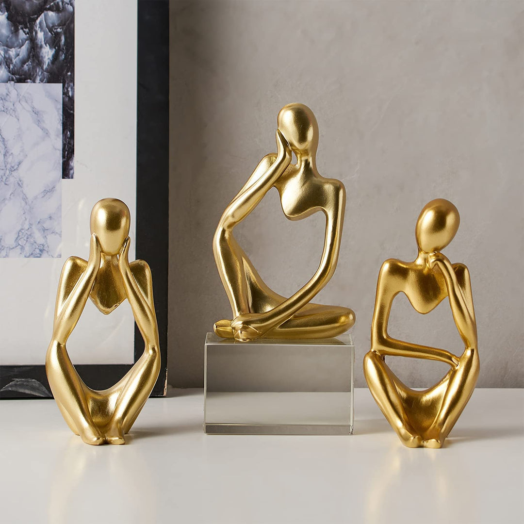 Thinker Men sculpture Decor (set of 3) | Home Décor | Waseeh Pakistan