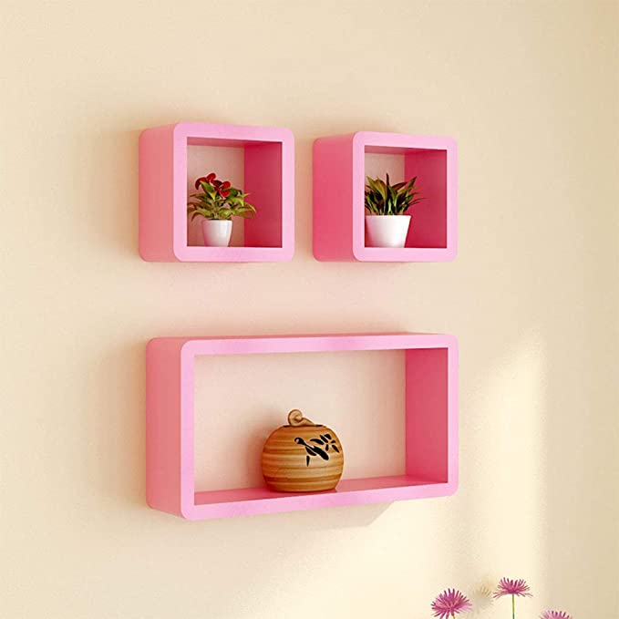 Tinctured Kids Bedroom Living Lounge Drawing Room Floating Shelve (Set of 3) | Furniture | Waseeh Pakistan