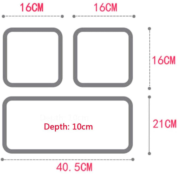Tinctured Kids Bedroom Living Lounge Drawing Room Floating Shelve (Set of 3) | Furniture | Waseeh Pakistan