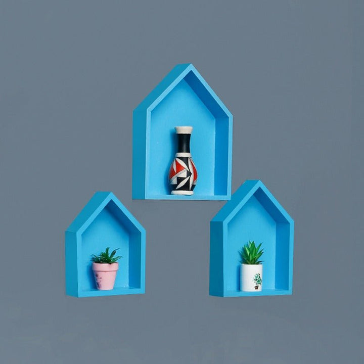 Tittanio Toy House Kids Bedroom Organizer Floating Shelve (Set of 3) | Furniture | Waseeh Pakistan