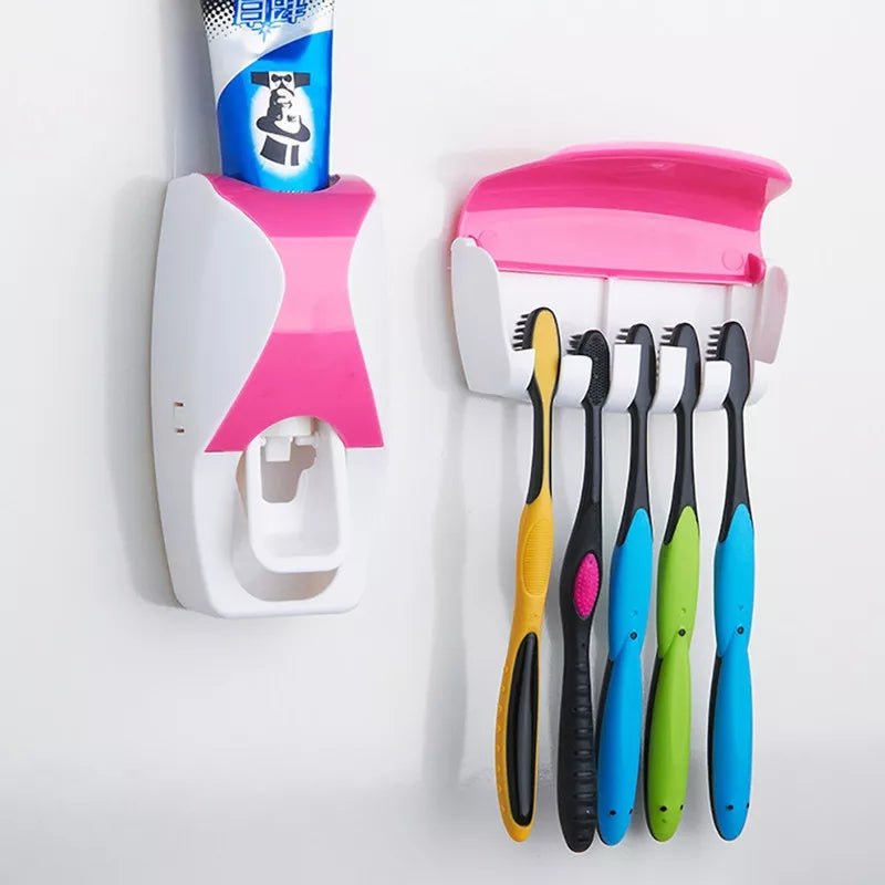 Toothpaste Dispenser With Toothbrush Holder | Home Décor | Waseeh Pakistan
