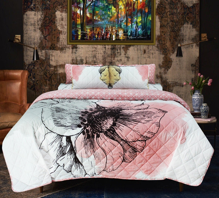 Touch of Fragrance - 6 Pieces - Bed Spread Set - Multi Floral | Home Décor | Waseeh Pakistan