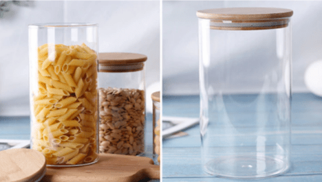 Transparent High Borosilicate Storage Bottle | kitchen item | Waseeh Pakistan