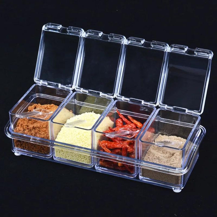 Transparent Seasoning Tank Spice Pots | kitchen item | Waseeh Pakistan