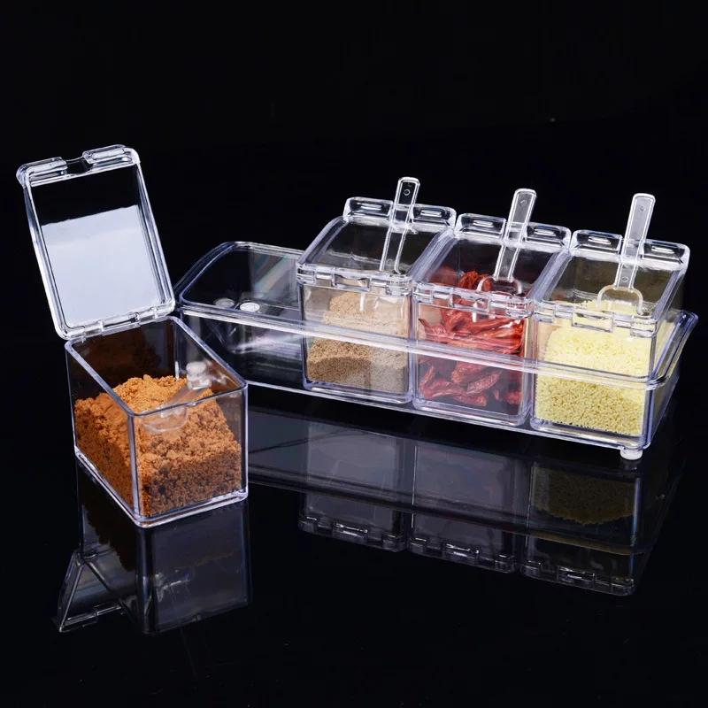Transparent Seasoning Tank Spice Pots | kitchen item | Waseeh Pakistan