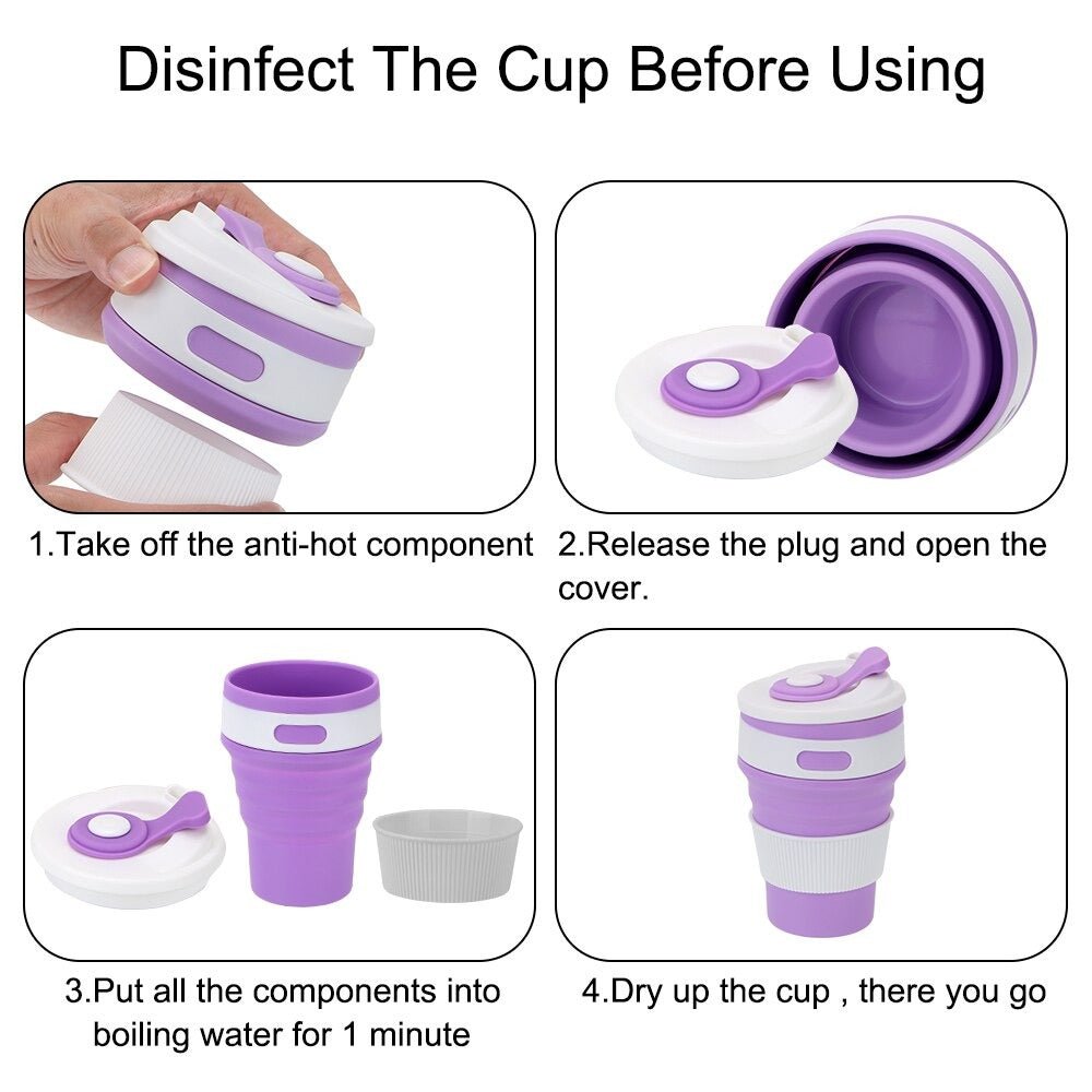 Travel Folding Water and Tea Cups | Mix &amp; Match | Waseeh Pakistan