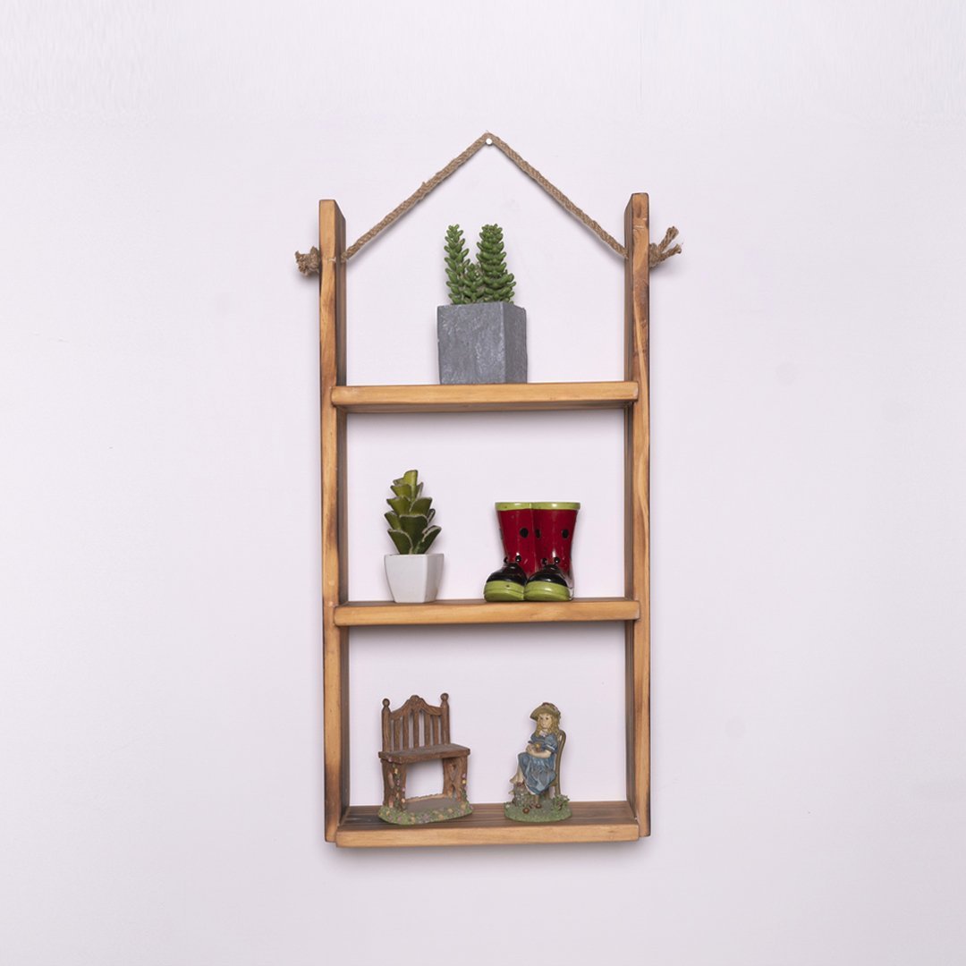 Trilateral Living Lounge Drawing Room Floating Organizer Shelve Decor | Furniture | Waseeh Pakistan
