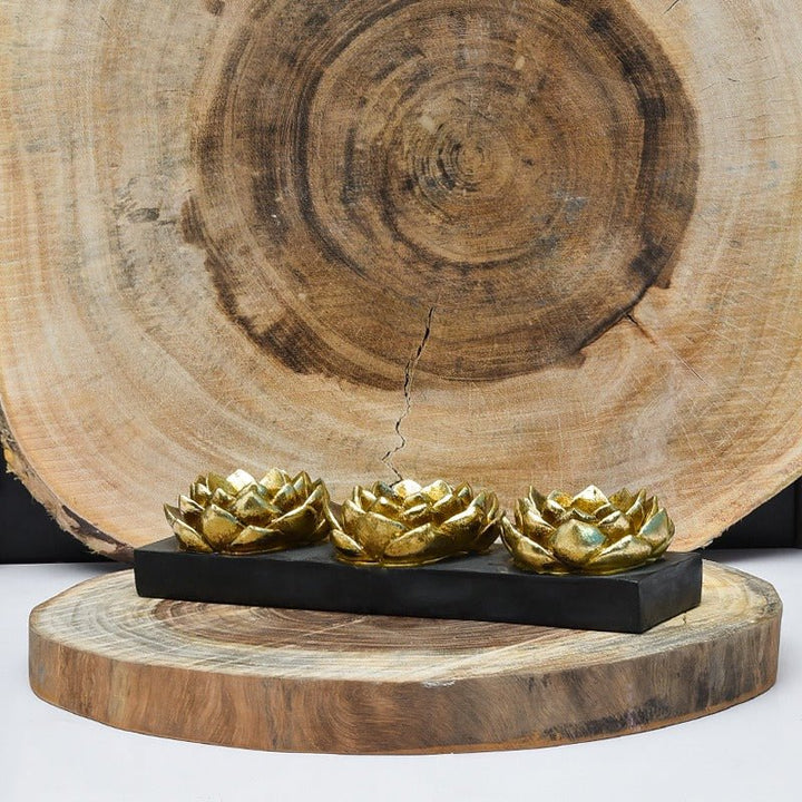 Trio Flower Candle Tray | Home Décor | Waseeh Pakistan
