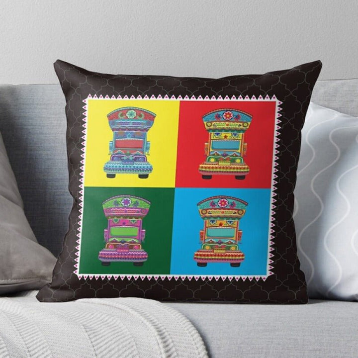 Truck Art Cushion Covers (Set of 6) | Home Décor | Waseeh Pakistan