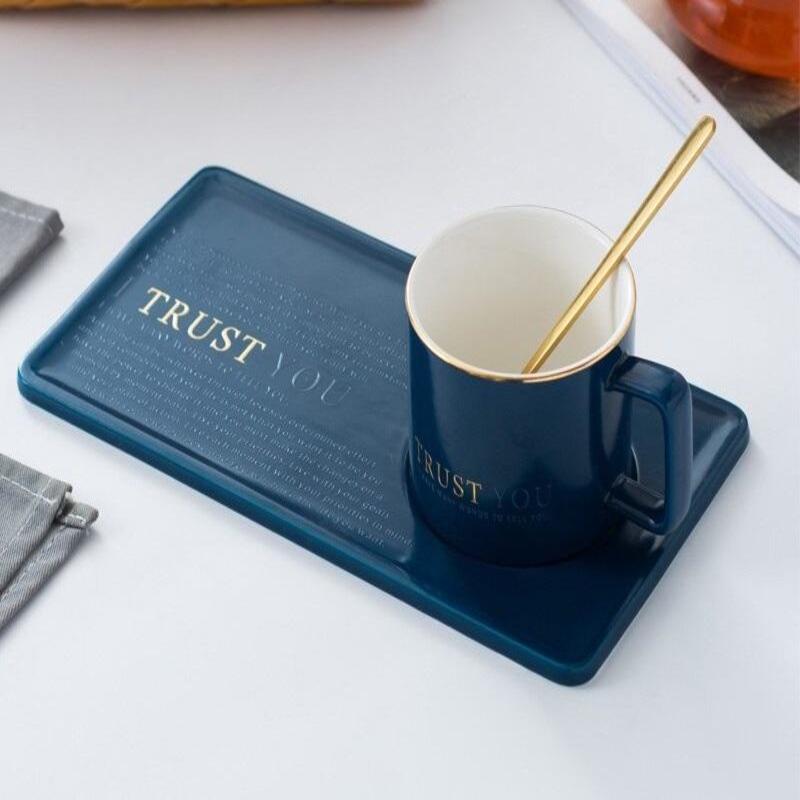 "Trust" "Love" & "Smile" Cup Set | kitchen item | Waseeh Pakistan