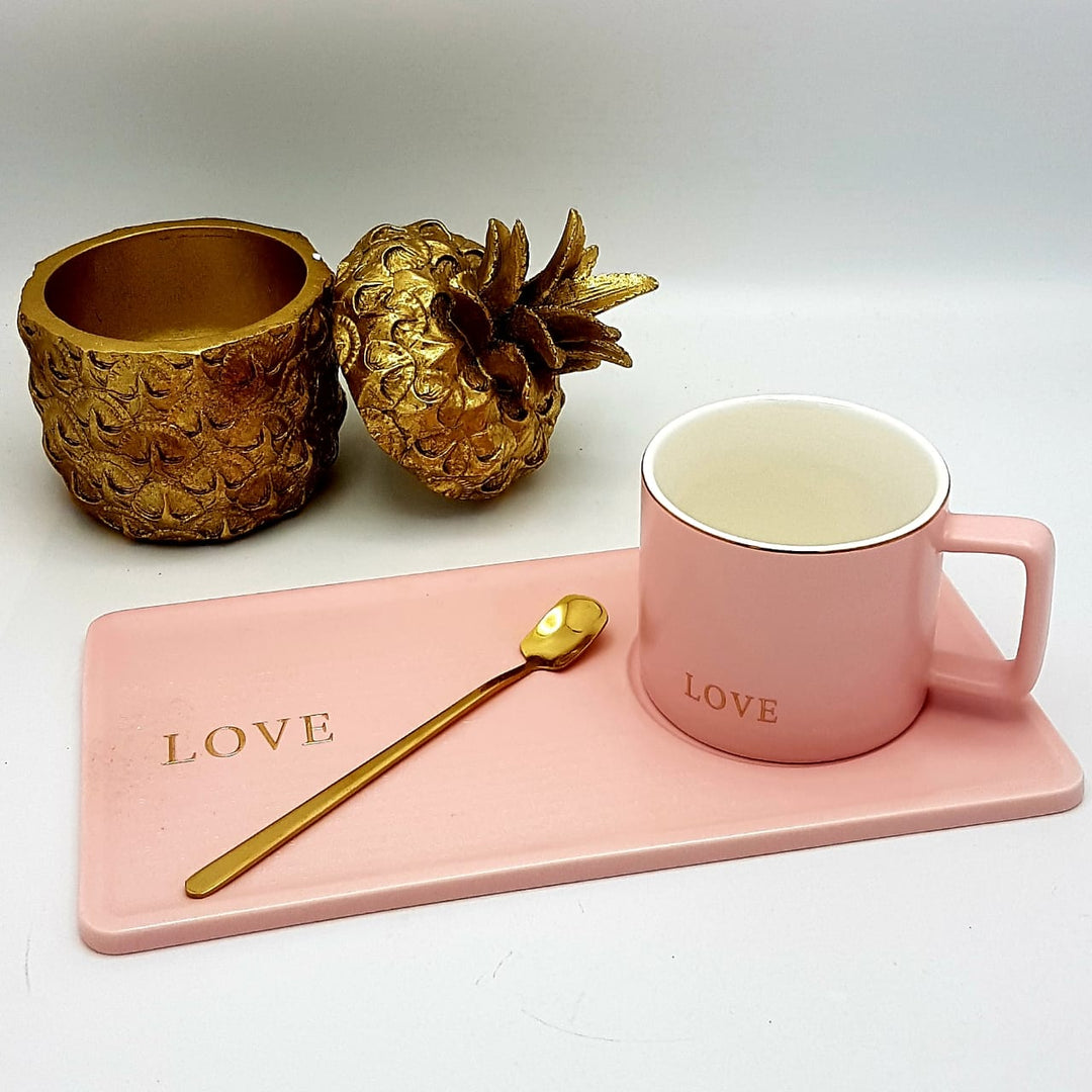 "Trust" "Love" &amp; "Smile" Cup Set | kitchen item | Waseeh Pakistan