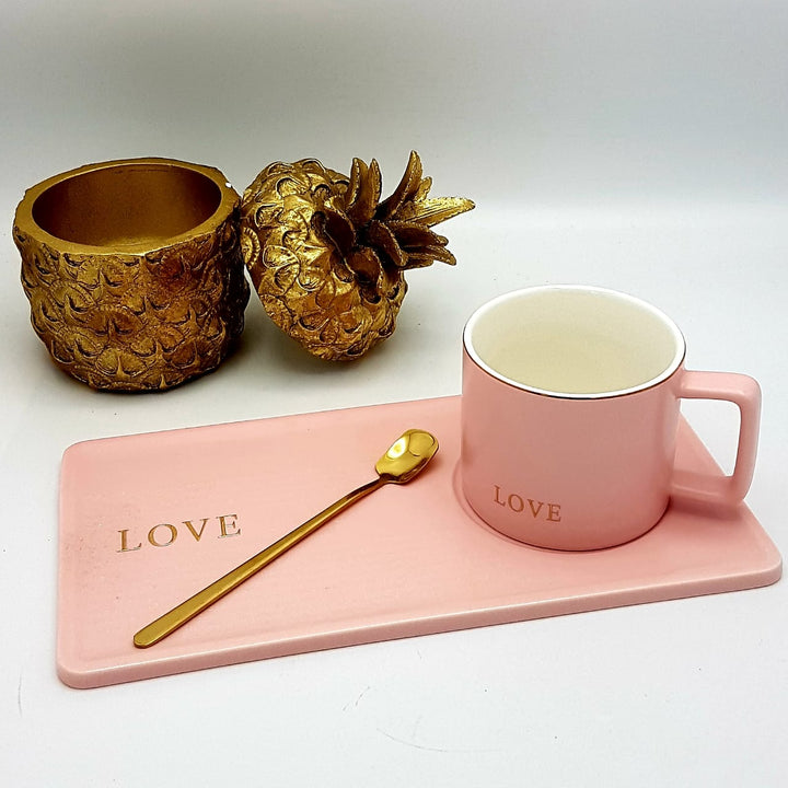 "Trust" "Love" &amp; "Smile" Cup Set | kitchen item | Waseeh Pakistan