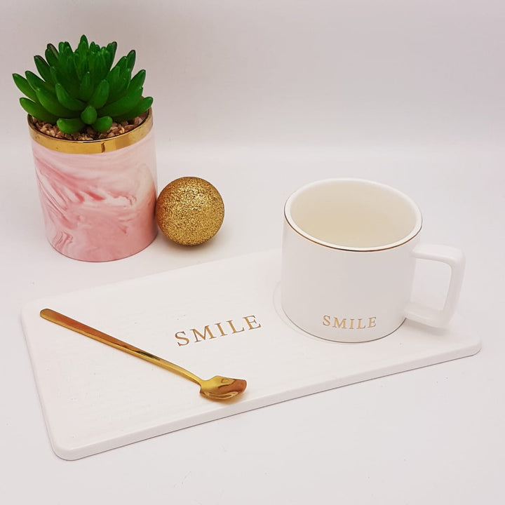 "Trust" "Love" &amp; "Smile" Cup Set | kitchen item | Waseeh Pakistan