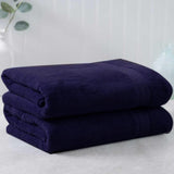 Dark Blue Egyptian Cotton Towel - Pack of 2 - waseeh.com