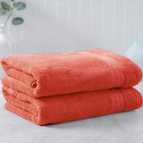 Carrot Red Egyptian Cotton Towel - Pack of 2 - waseeh.com