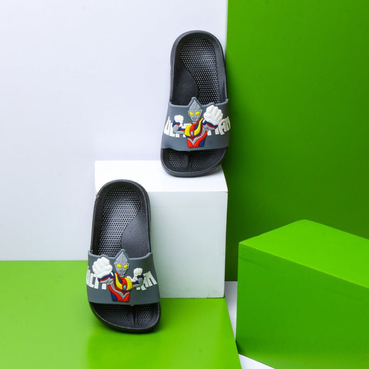 Ultraman Kids Slippers (Grey) | Fashion Point | Waseeh Pakistan