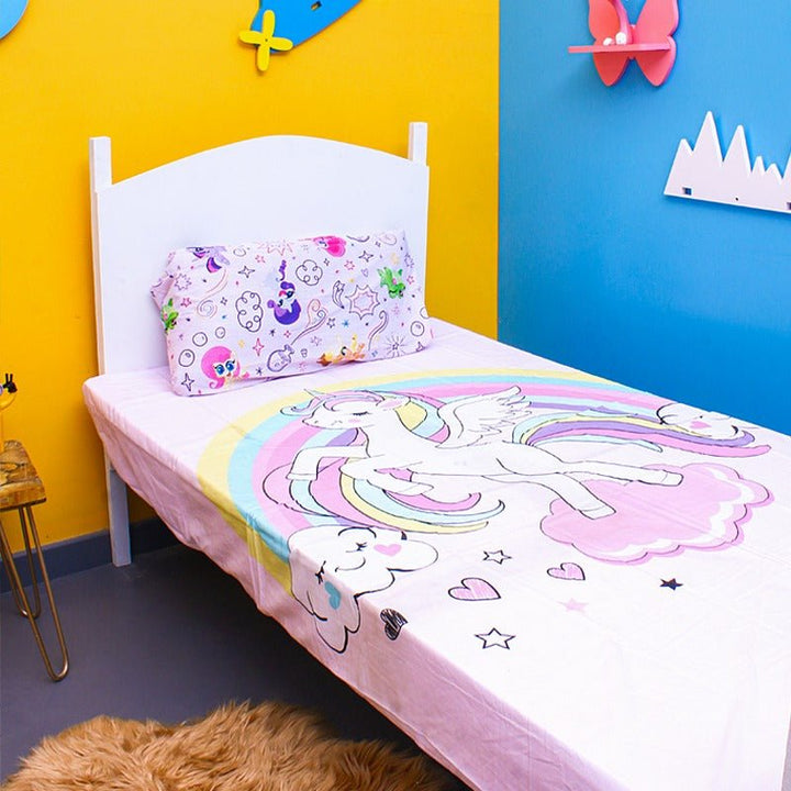 Unicorn "Flying Beauty" Bedsheet | Home Décor | Waseeh Pakistan