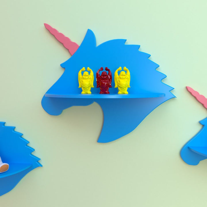 Unicorn Kids Bedroom Floating Organizer Shelves Decor (Set of 3) | Furniture | Waseeh Pakistan