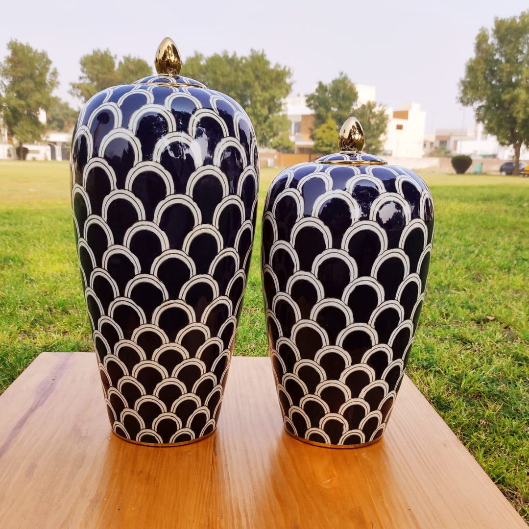 Up Hill Cerulean Vases | Home Décor | Waseeh Pakistan