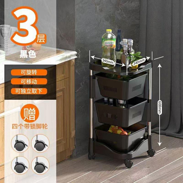 Vegie Rotator Kitchen Organizer Trolley | kitchen item | Waseeh Pakistan