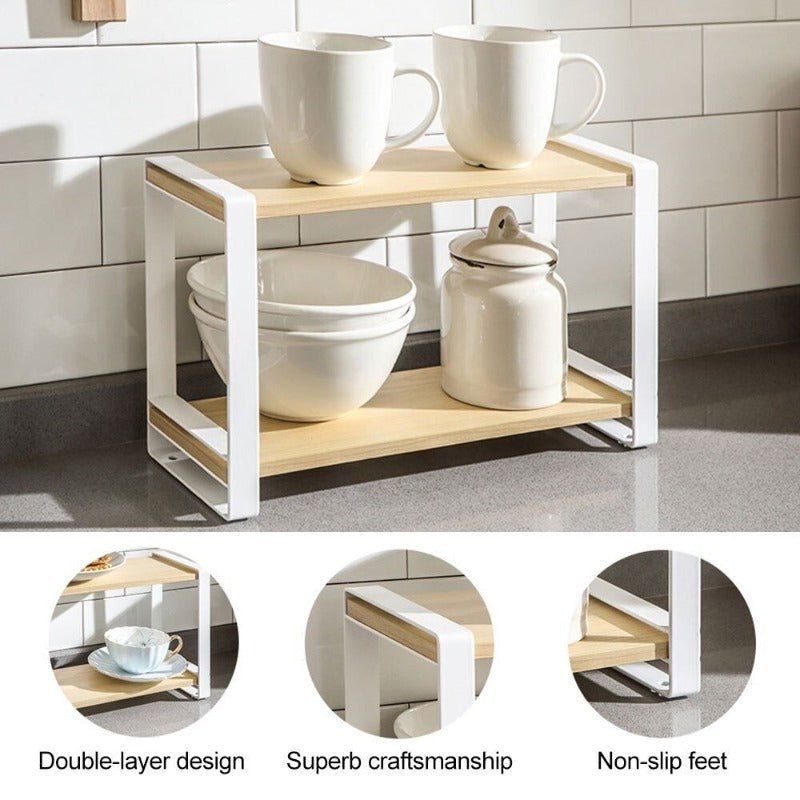 Velouraen Desktop Storage Rack (2-Tier) | Not Sale FB | Waseeh Pakistan