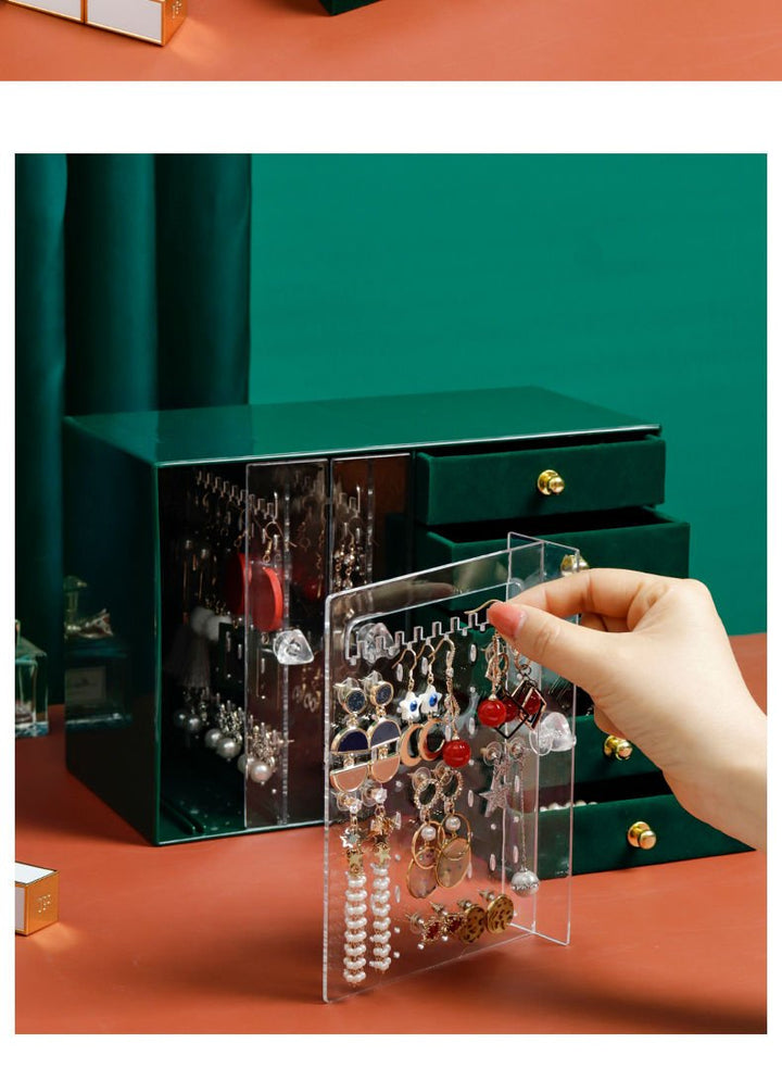 Velvet Green Jewelry Box | Fashion Point | Waseeh Pakistan