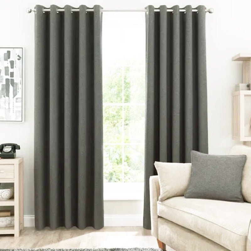 Versie Charcoal Curtains | Home Décor | Waseeh Pakistan