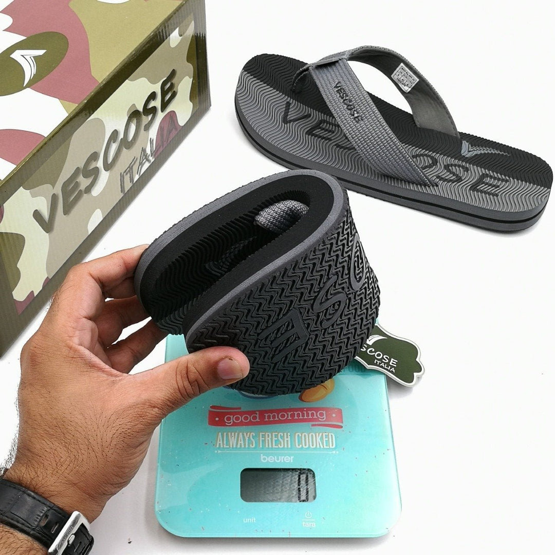 Vescose - Flip Flops - Gray Lined | Fashion Point | Waseeh Pakistan