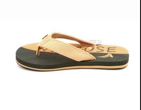 Vescose - Flip Flops - Green and Beige Lined | Fashion Point | Waseeh Pakistan