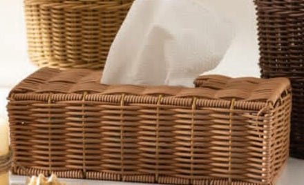 Vintage Braided Tissue Box | Home Décor | Waseeh Pakistan