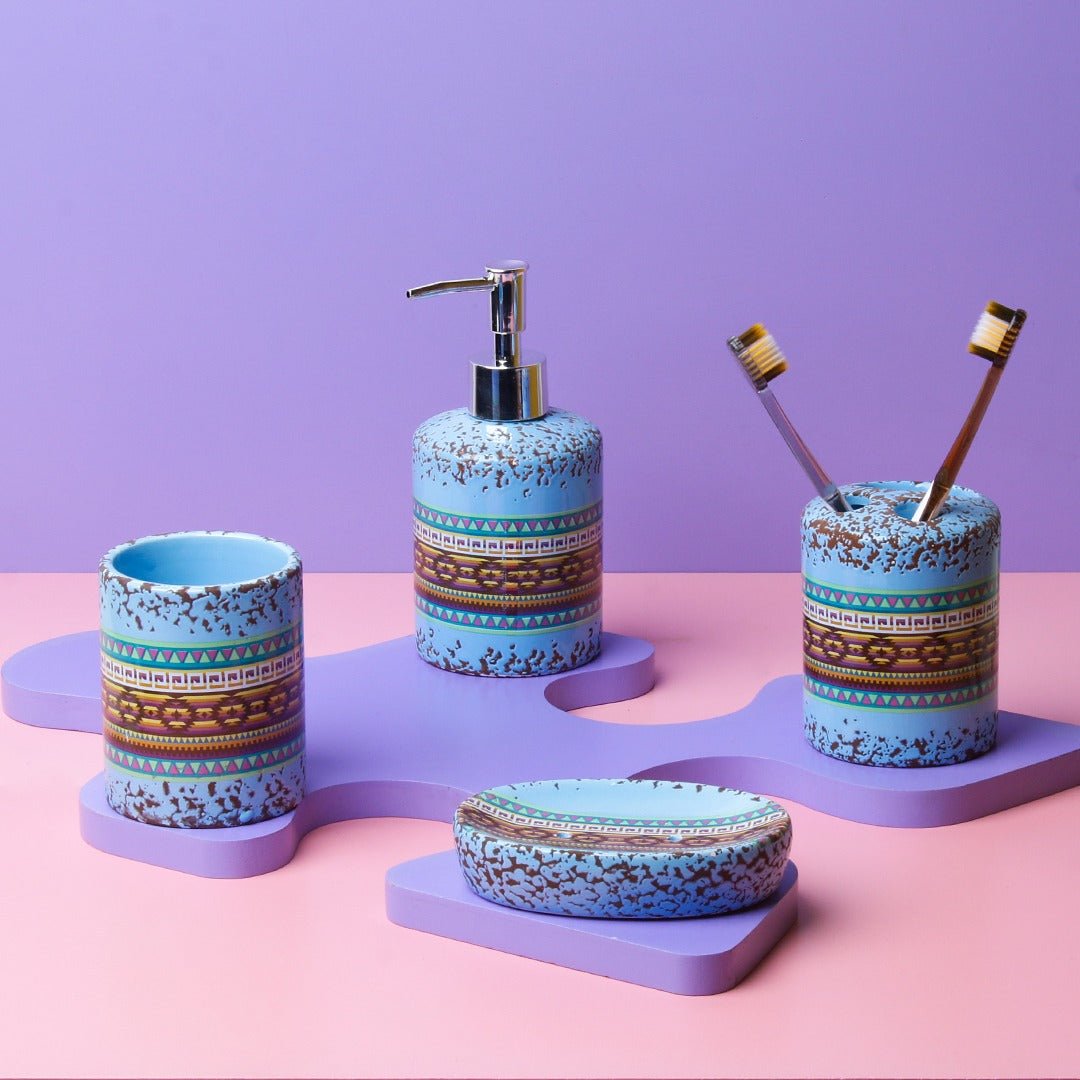 Vintage Glossy Bathroom Set | Home Décor | Waseeh Pakistan