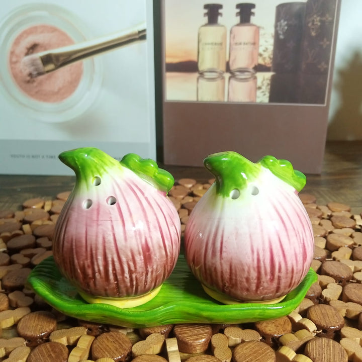 Vintage Vegetable Salt and Pepper Set | kitchen item | Waseeh Pakistan