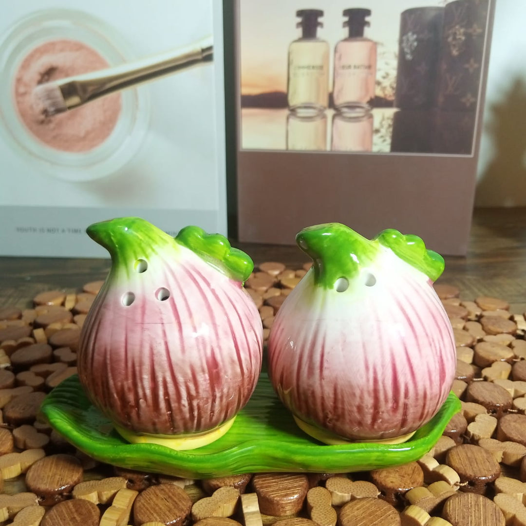 Vintage Vegetable Salt and Pepper Set | kitchen item | Waseeh Pakistan