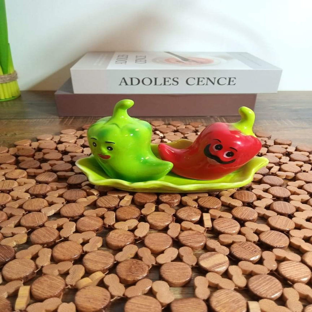 Vintage Vegetable Salt and Pepper Set | kitchen item | Waseeh Pakistan