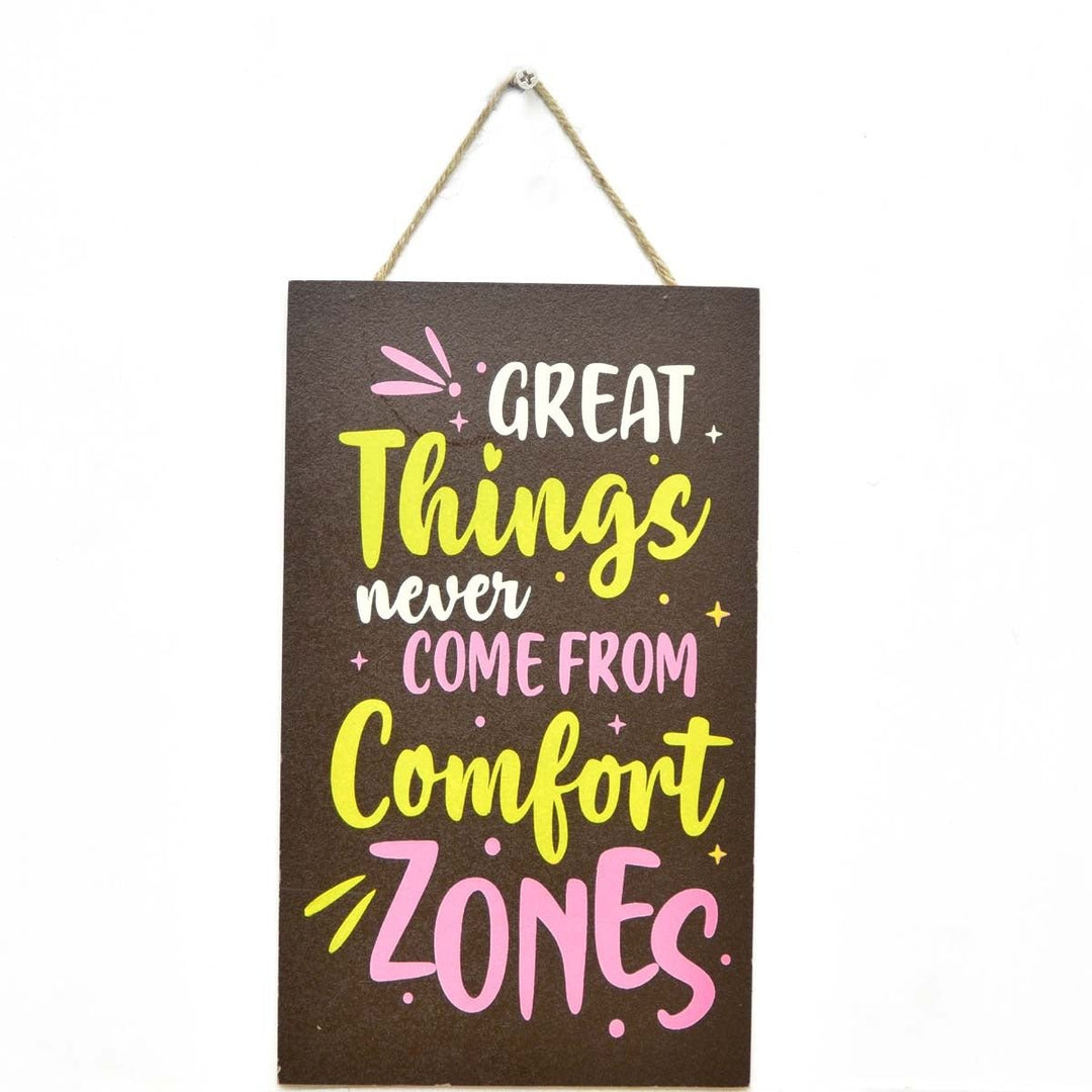 Wall "Comfort Zone" Caption Decor | Home Décor | Waseeh Pakistan