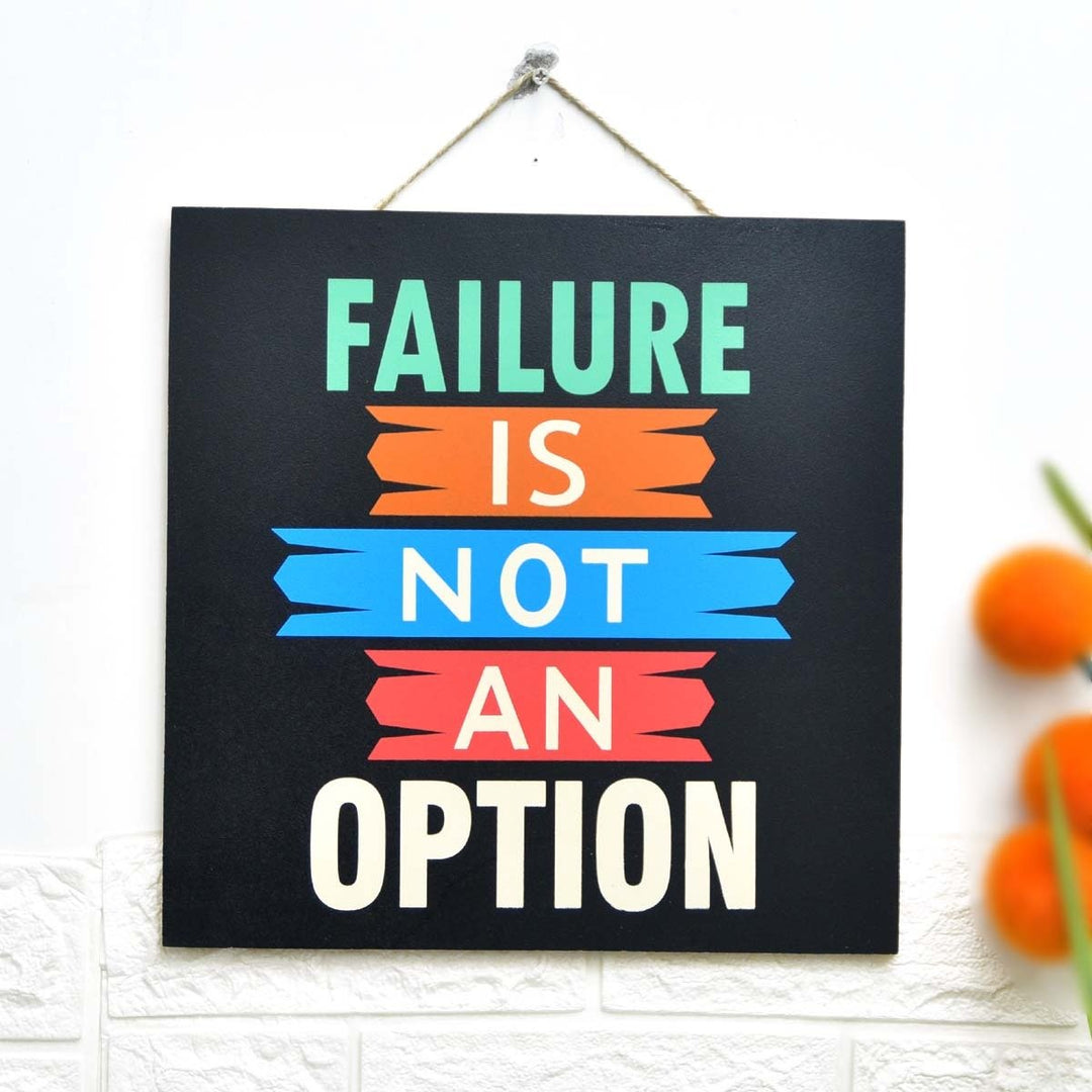Wall "Failure Option" Caption Decor | Home Décor | Waseeh Pakistan