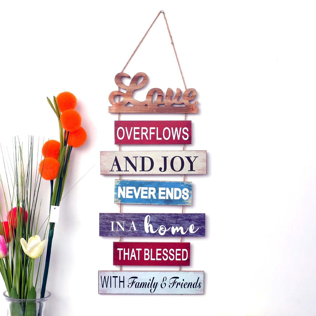 Wall "Family friends" Caption Decor | Home Décor | Waseeh Pakistan