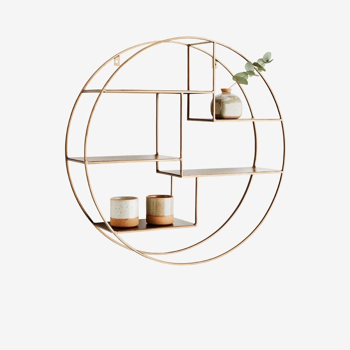 Wall-Mounted "Bohemian" Metal Storage Floating Shelve Frame Decor | Not Sale FB | Waseeh Pakistan
