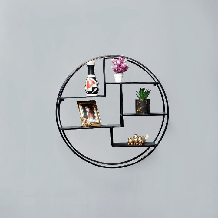 Wall-Mounted "Bohemian" Metal Storage Floating Shelve Frame Decor | Not Sale FB | Waseeh Pakistan