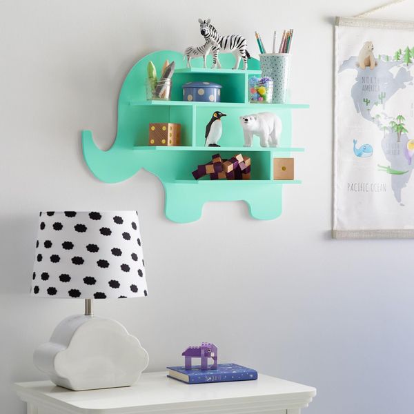 Wall-Mounted Elephanto Ornament Organizer Floating Shelve Decor | Furniture | Waseeh Pakistan