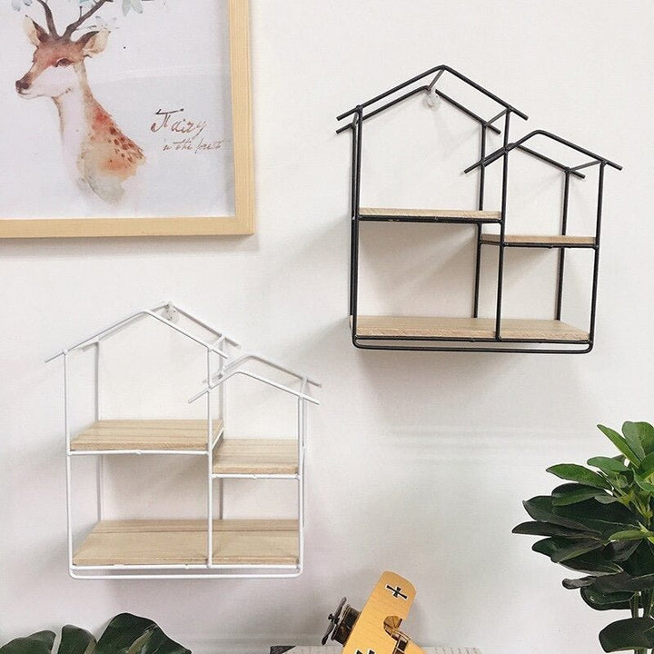Wall-Mounted "Home" Floating Metal Storage Shelve Frame Decor-Special | Not Sale FB | Waseeh Pakistan