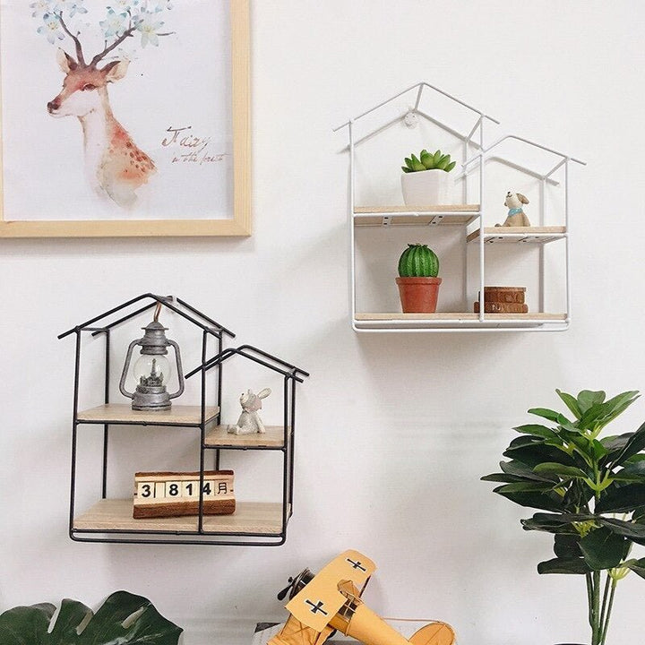 Wall-Mounted "Home" Floating Metal Storage Shelve Frame Decor-Special | Not Sale FB | Waseeh Pakistan