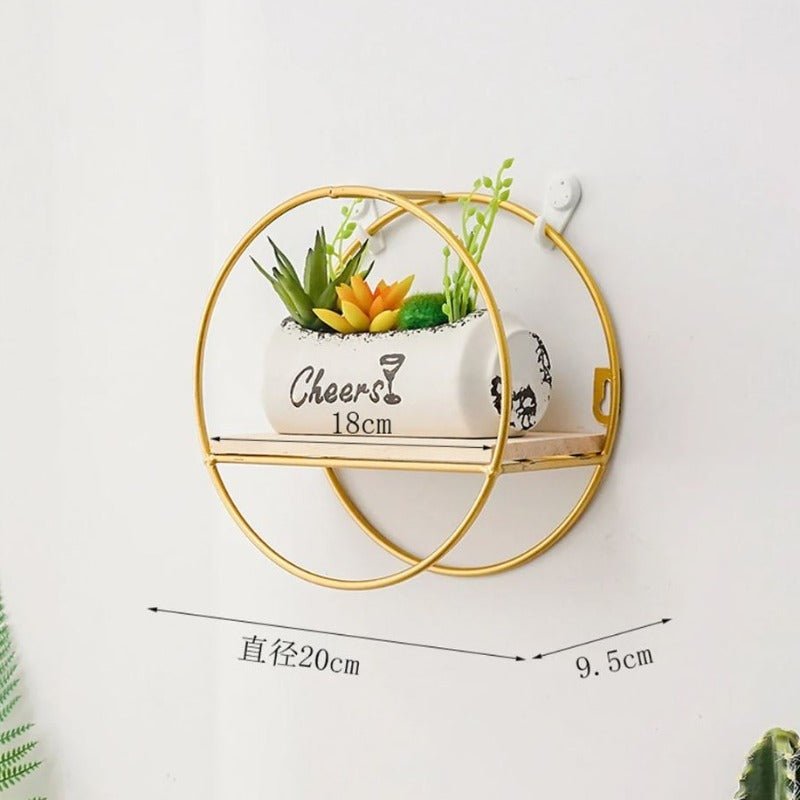 Wall-Mounted "Mini-Round" Floating Metal Storage Organizer Frame Decor - Special | Furniture | Waseeh Pakistan